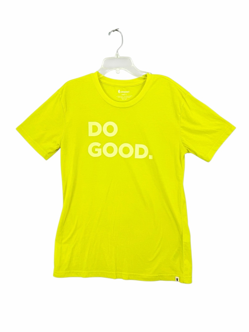 cotopaxi Bright Yellow "DO GOOD." Short Sleeve Tee
